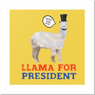 Llama for President Posters and Art